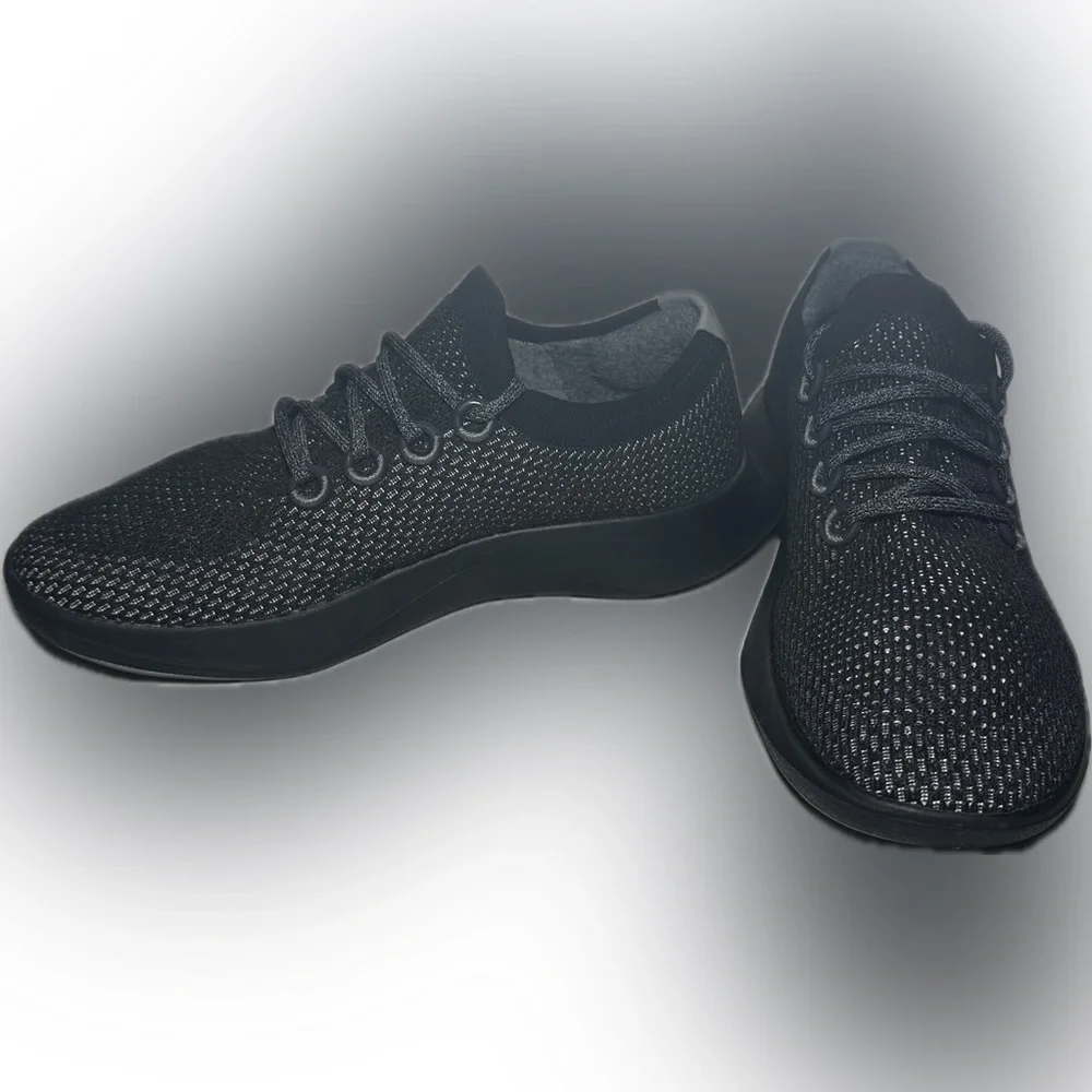 Allbirds Men’s Tree Dasher 2 Black Breathable Knit Active Shoe size 11.5 - Picture 2 of 9